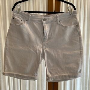 Calvin Cline Women’s Denim Shorts, Wht Sz 14
